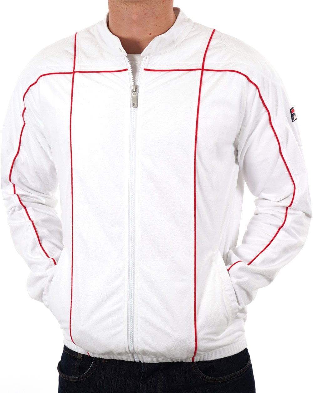 Fila Vintage Terrinda Trainingsjacke Weiß Rot