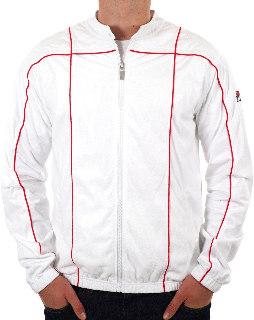 Fila Vintage Terrinda Trainingsjacke Weiß Rot