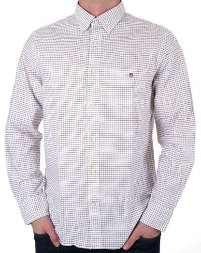 Gant Tattersall Oxford-Hemd Eisenrot