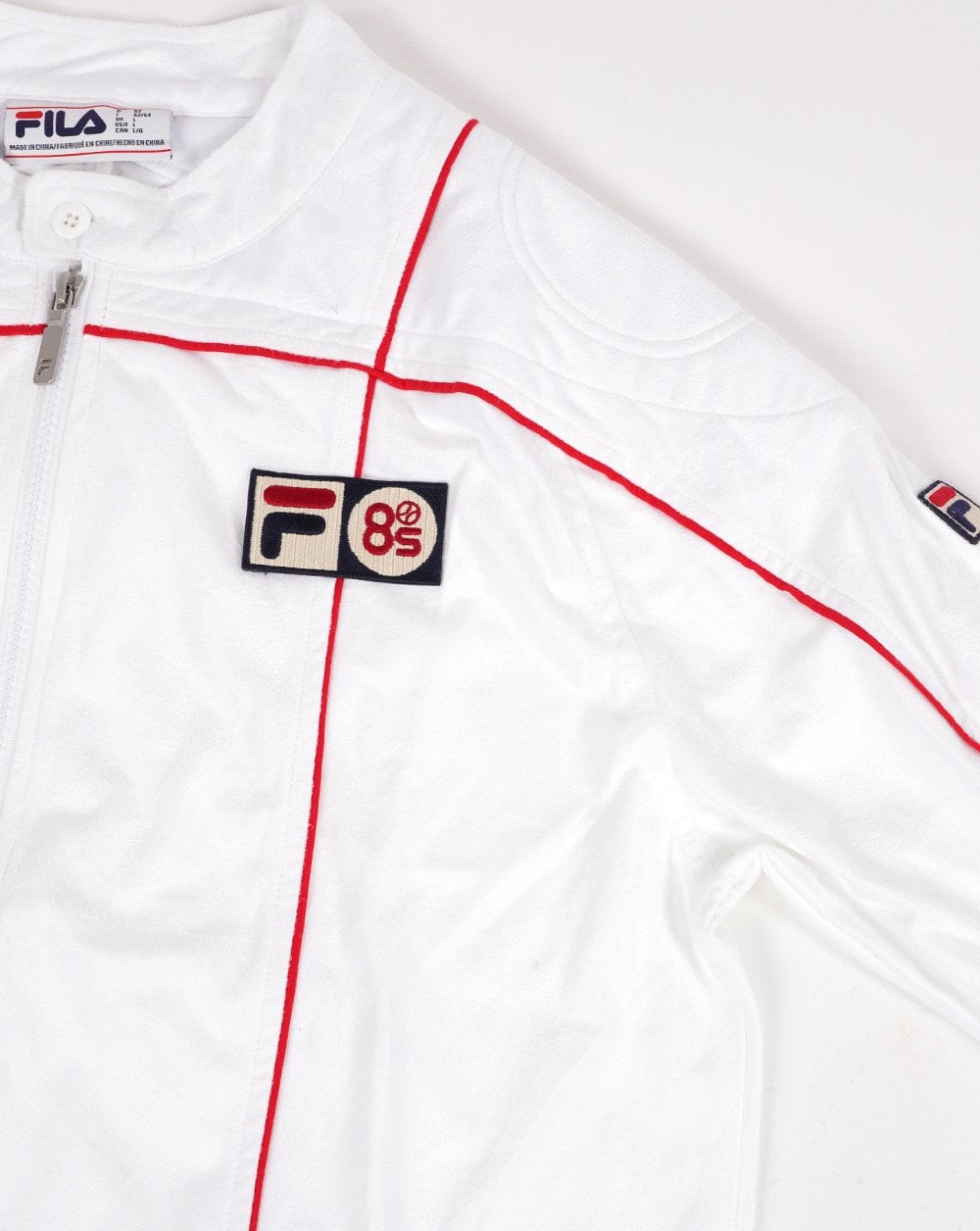 Fila Vintage Pro Badge Terrinda Trainingsjacke Weiß/Rot