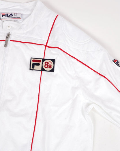 Fila Vintage Pro Badge Terrinda Trainingsjacke Weiß/Rot