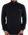 Gant Cotton Cable Knit Half Zip Sweater Navy Blue