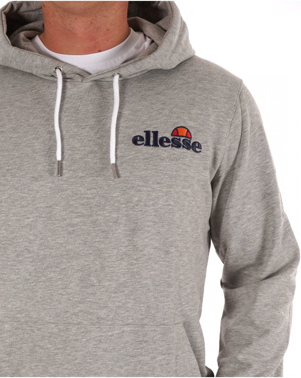 Ellesse – Kapuzenpullover in Graumeliert
