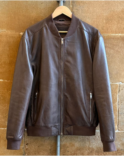 Archive Leathers Bomberjacke Braun