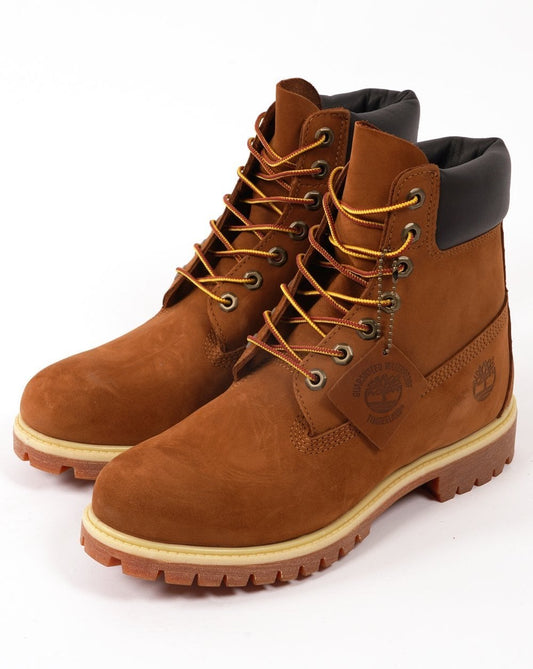 Timberland Timberland Icon 6-Zoll-Premium-Stiefel in dunklem Weizen-Nubuk