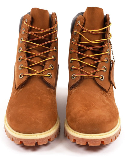 Timberland Icon 6-Zoll-Premium-Stiefel in dunklem Weizen-Nubuk