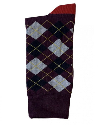 Gabicci Vintage Argyle Socken Burgund