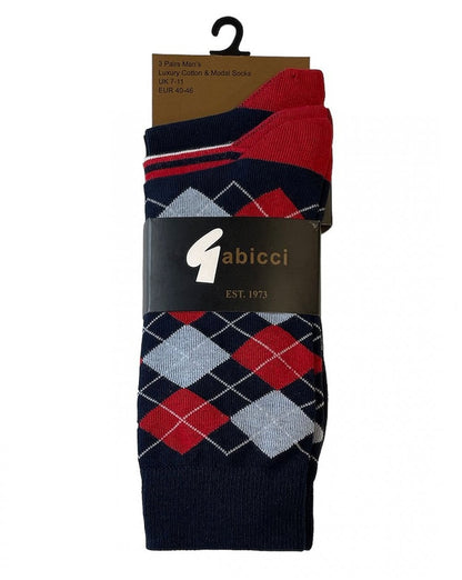 Gabicci Vintage Argyle Socken Marineblau