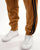 Sergio Tacchini Masters Velour Track Pants Tan / Navy Blue