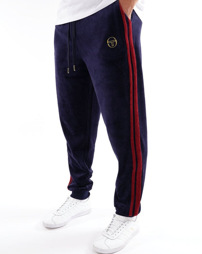 Sergio Tacchini Masters Velours Trainingshose Marineblau / Merlot