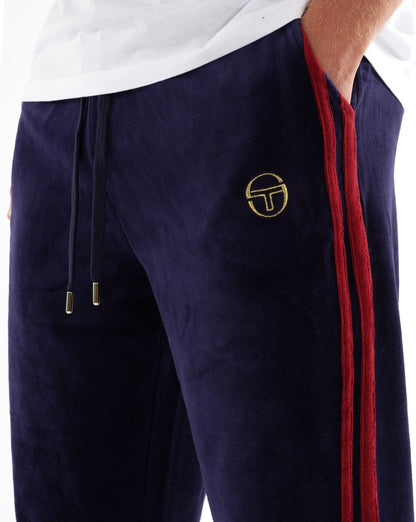 Sergio Tacchini Masters Velours Trainingshose Marineblau / Merlot