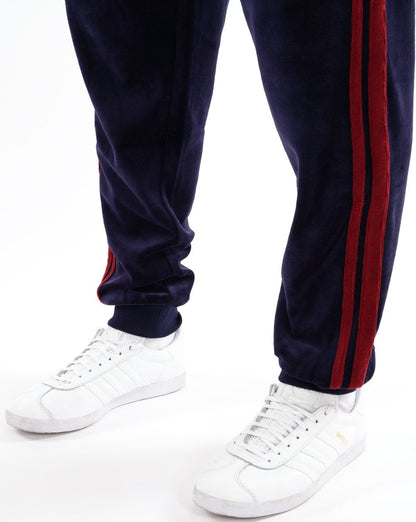 Sergio Tacchini Masters Velours Trainingshose Marineblau / Merlot