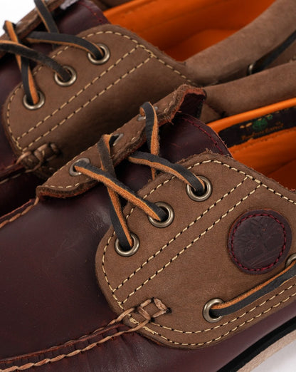 Timberland Authentics 3-Ösen-Bootsschuhe Burgund