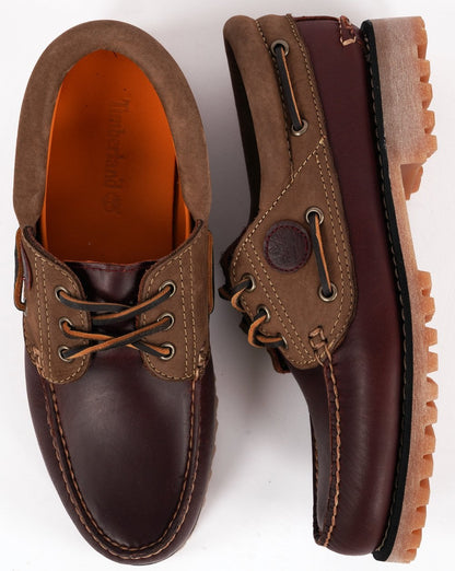 Timberland Authentics 3-Ösen-Bootsschuhe Burgund
