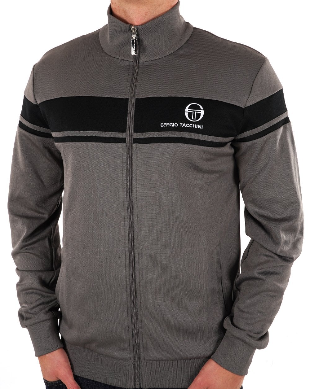 Sergio Tacchini Masters Track Top Grau/Schwarz