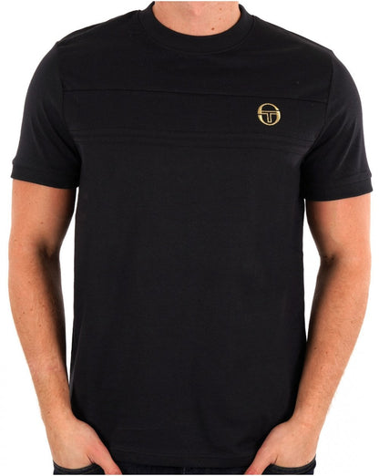 Sergio Tacchini Masters T-Shirt Schwarz/Gold