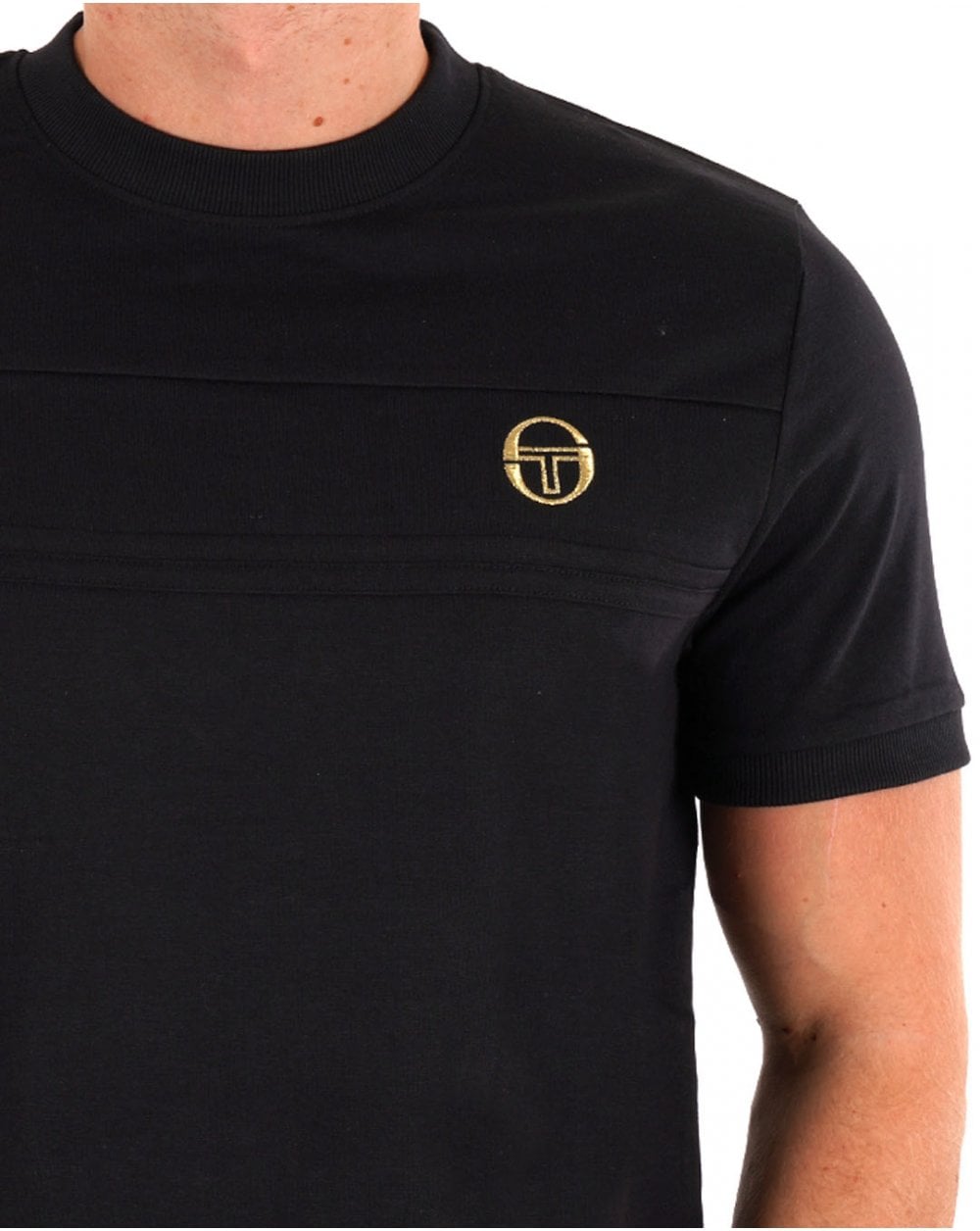 Sergio Tacchini Masters T-Shirt Schwarz/Gold