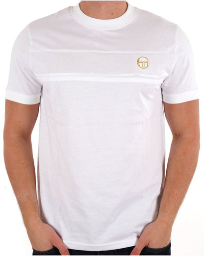 Sergio Tacchini Masters T-Shirt Weiß/Gold