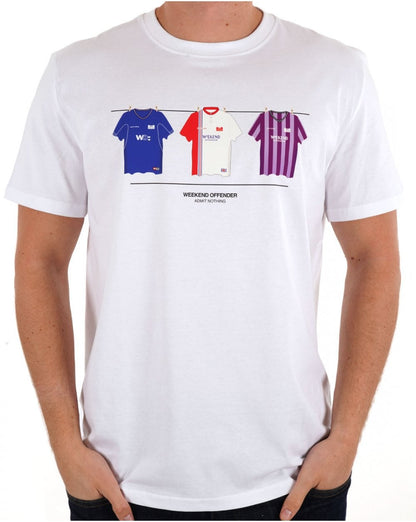 Weekend Offender Rangers T-Shirt Neu Weiß/Blau