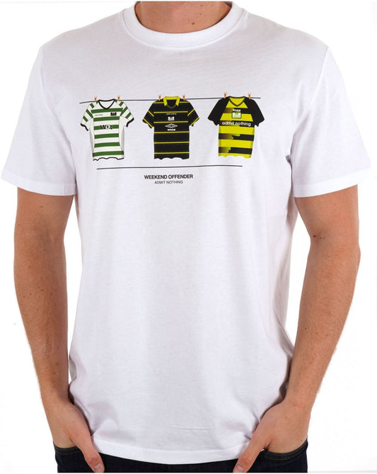 Weekend Offender Weekend Offender Celtic T-Shirt Neu Weiß/Grün