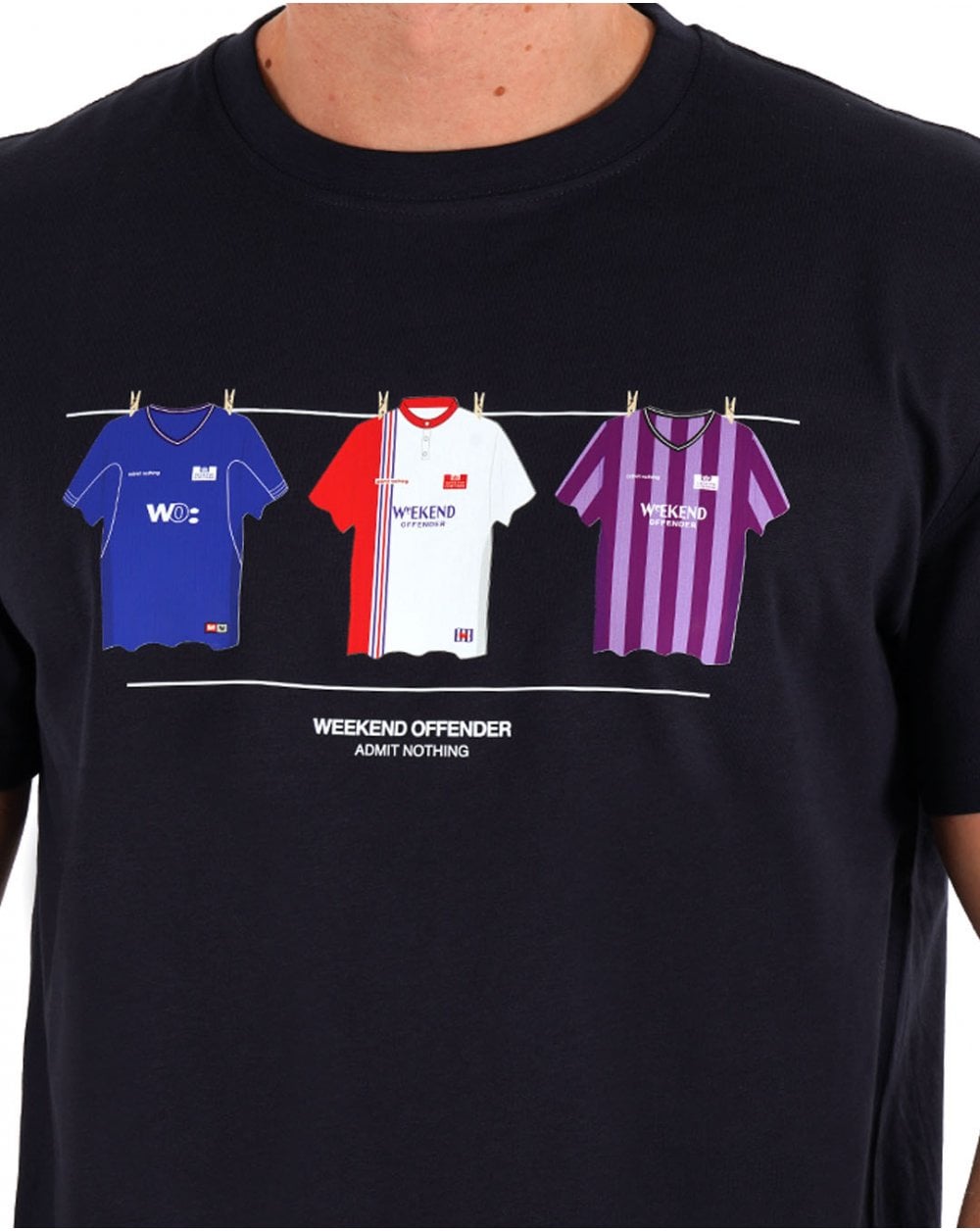Weekend Offender Rangers T-Shirt Neu Marineblau