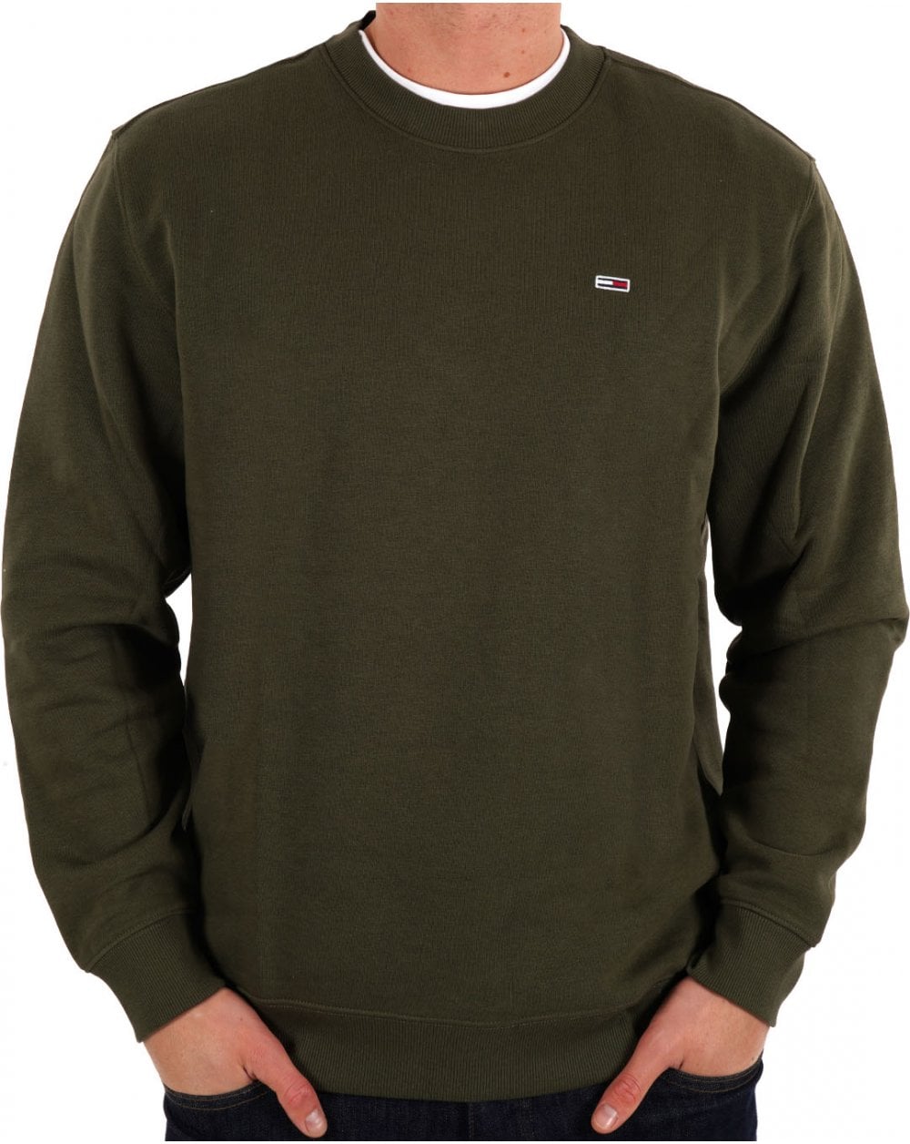 Tommy Jeans Crew Sweatshirt Green
