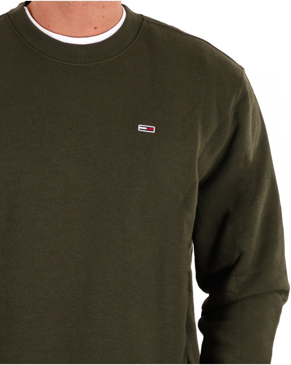 Tommy Jeans Crew Sweatshirt Grün