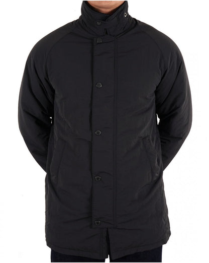 Barbour Winter – Wattierter, wasserabweisender Regenmantel in Schwarz