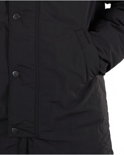 Barbour Winter – Wattierter, wasserabweisender Regenmantel in Schwarz