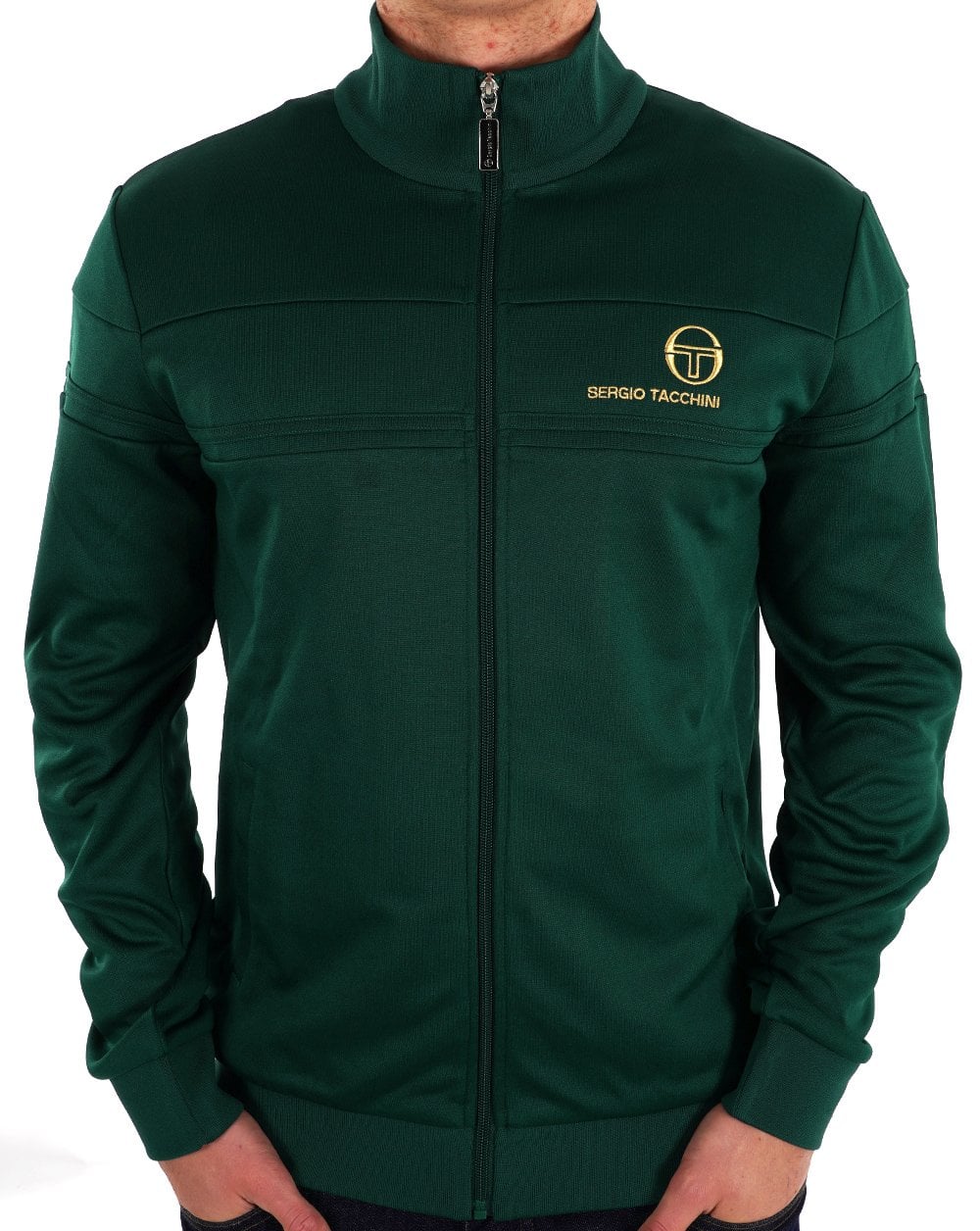 Sergio Tacchini Masters Trainingsjacke Grün / Gold