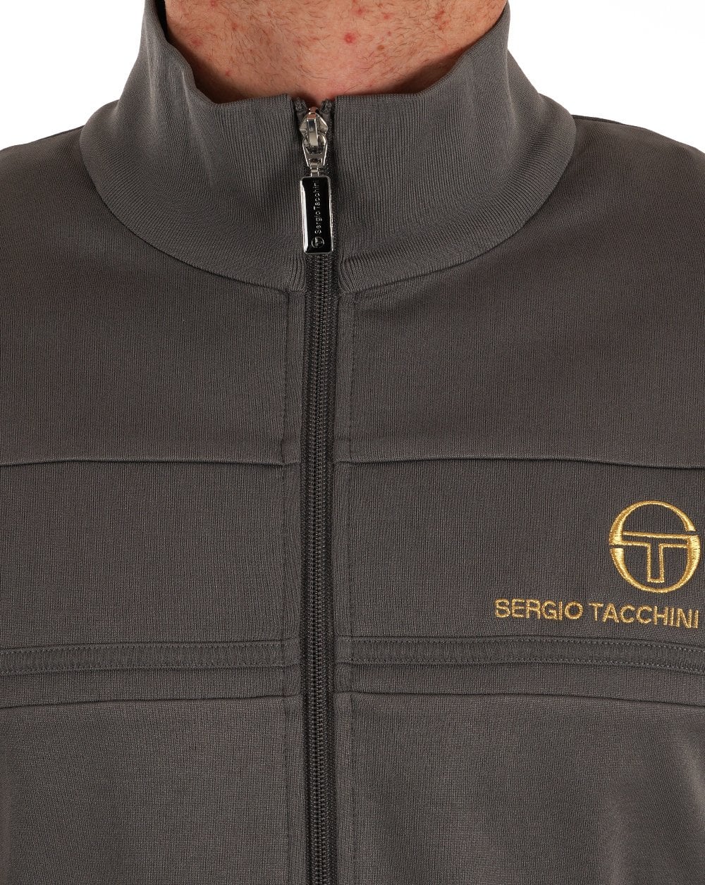 Sergio Tacchini Masters Trainingsjacke Grau Gold