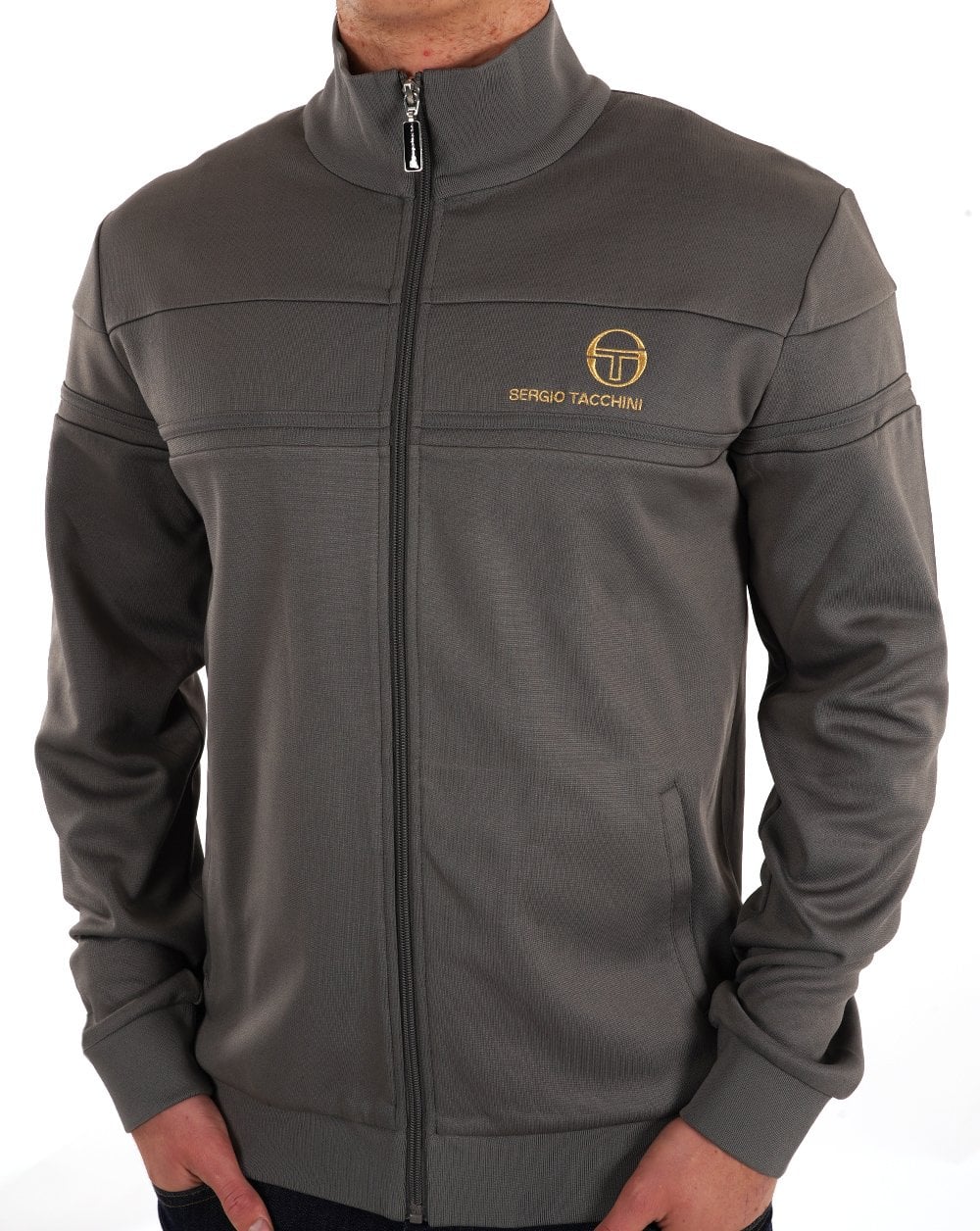 Sergio Tacchini Masters Trainingsjacke Grau Gold