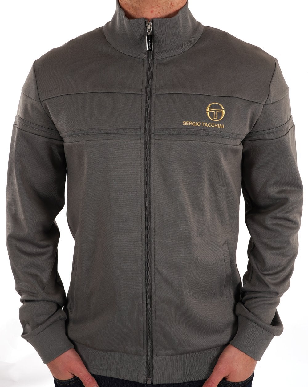 Sergio Tacchini Masters Trainingsjacke Grau Gold
