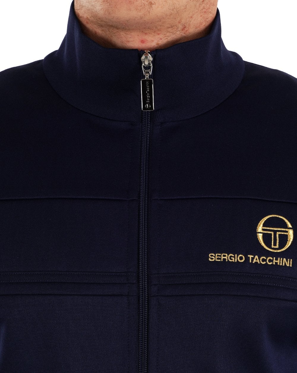 Sergio Tacchini Masters Trainingsjacke Marineblau Gold