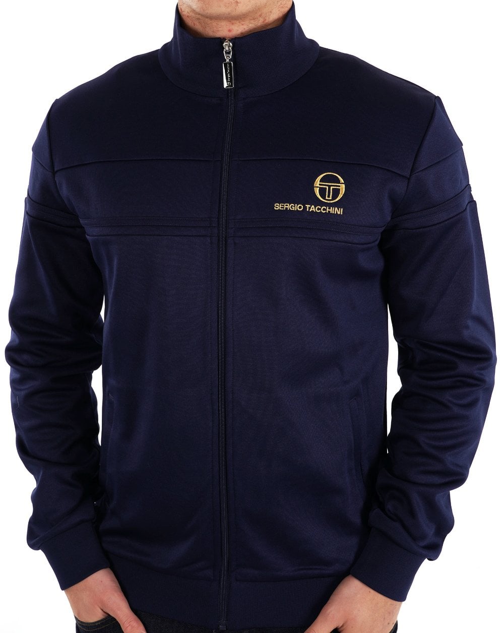 Sergio Tacchini Masters Trainingsjacke Marineblau Gold