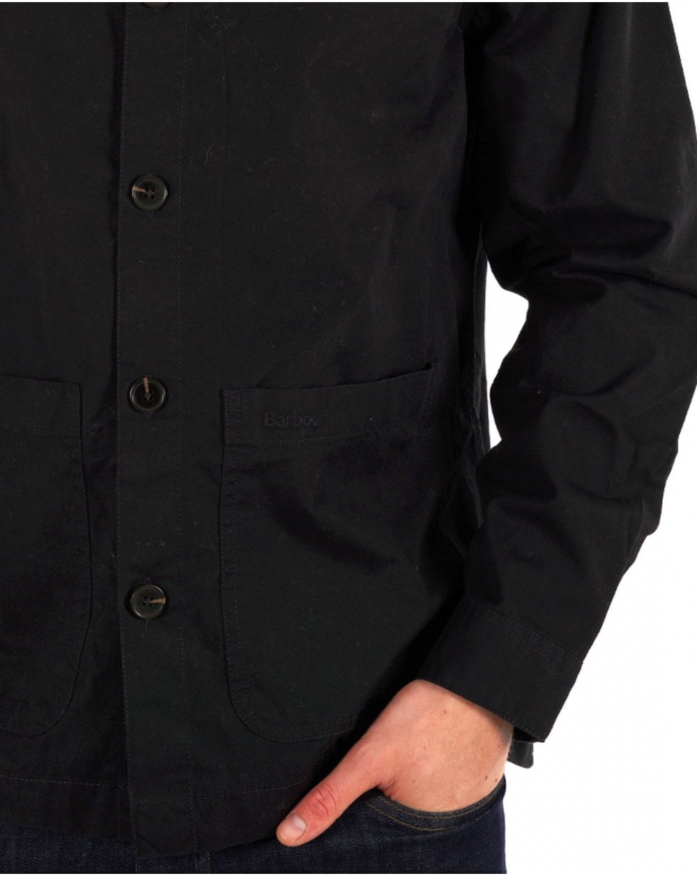Barbour Cole Überhemd Schwarz