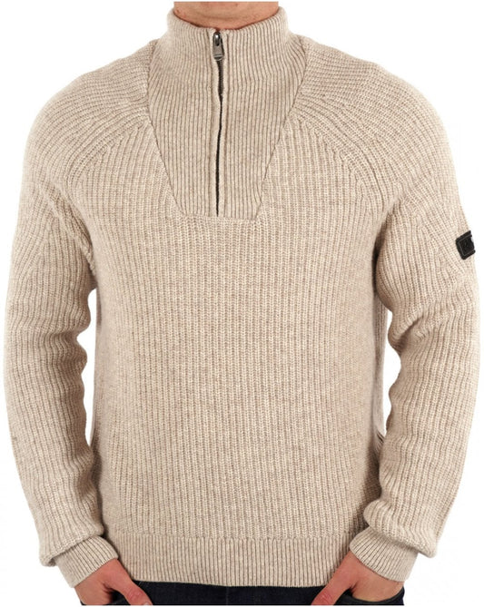 Barbour International Barbour International – Chester – Trichterstrickpullover in Flüsterweiß