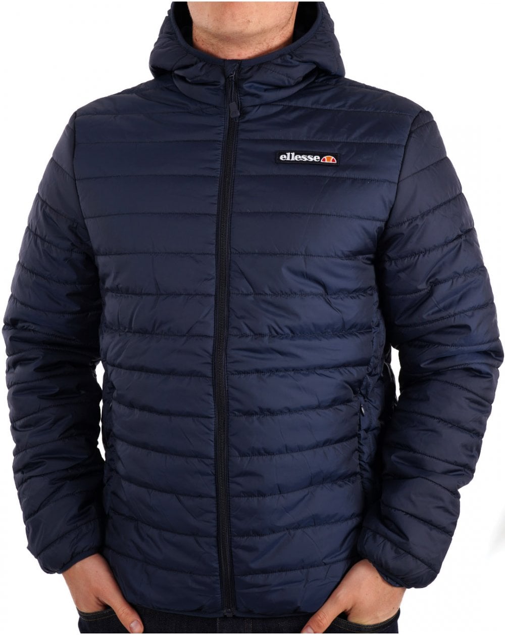 Ellesse – Ladruns – Wattierte Jacke in Marineblau