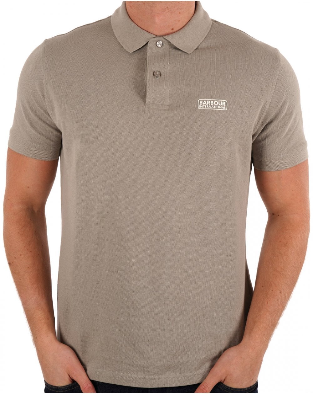 Barbour International Essential Poloshirt Beton