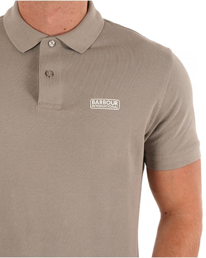Barbour International Essential Poloshirt Beton