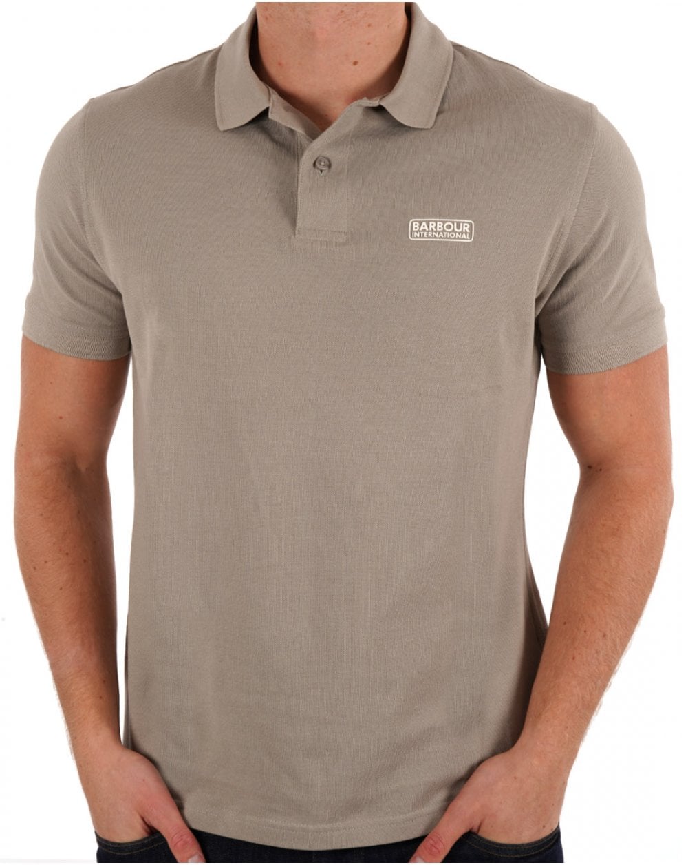Barbour International Essential Poloshirt Beton