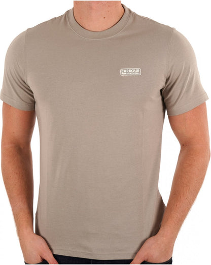 Barbour International T-Shirt mit kleinem Logo Beton