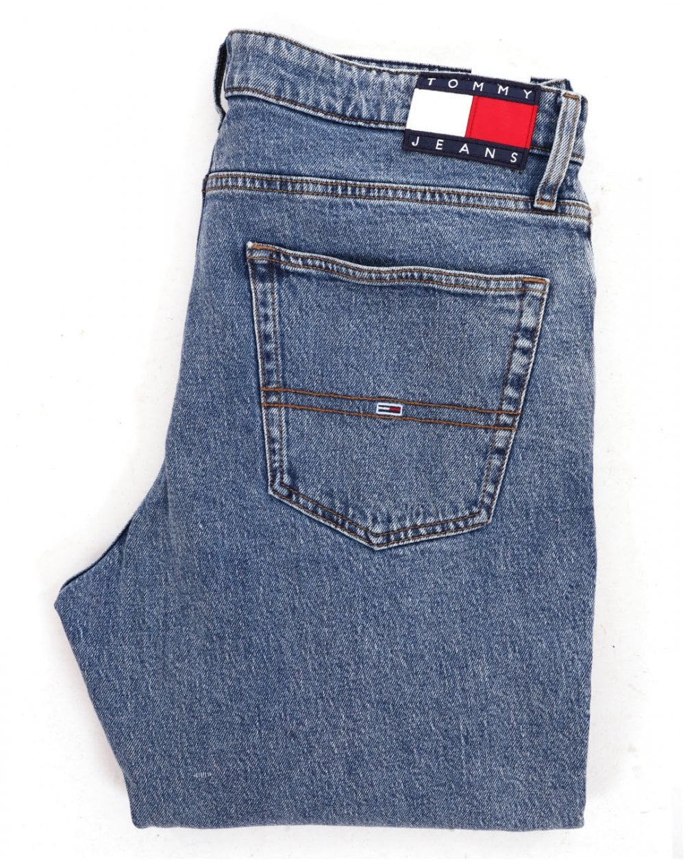 Tommy Jeans Ryan Slim Straight Jeans, Denim, Größe M