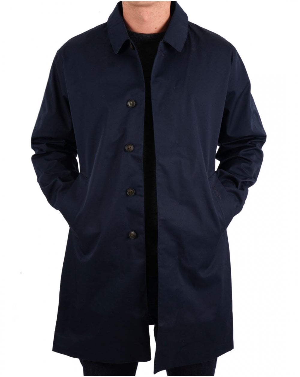 Barbour Lorden Wasserdichter Regenmantel, Marineblau