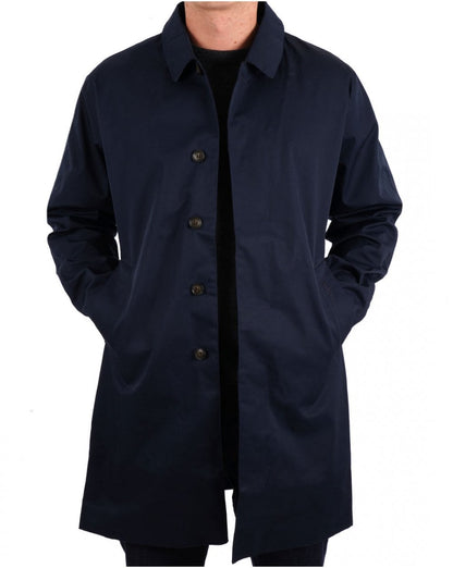 Barbour Lorden Wasserdichter Regenmantel, Marineblau
