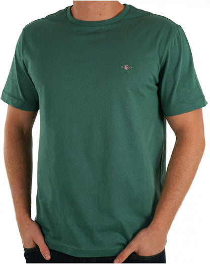 Gant Shield Crew T-Shirt Woody Green