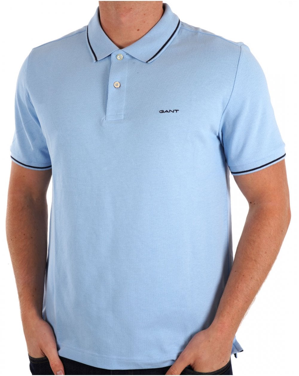 Gant Tipping Pique Poloshirt Capriblau