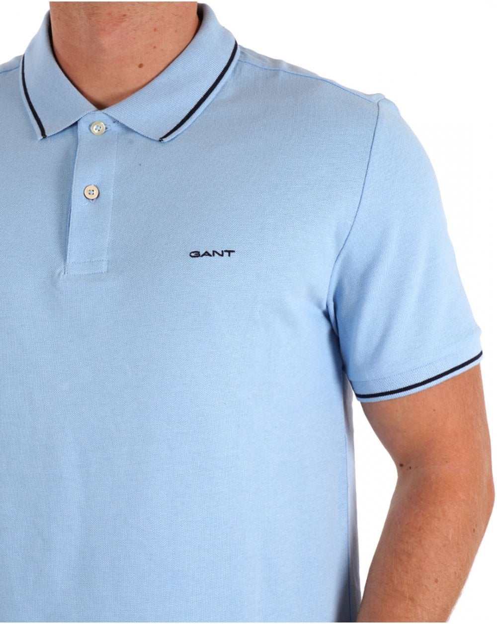Gant Tipping Pique Poloshirt Capriblau