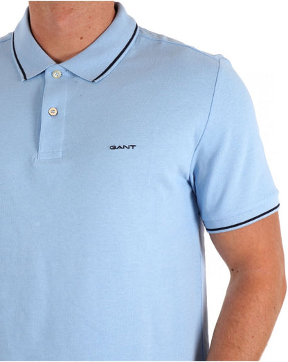 Gant Tipping Pique Poloshirt Capriblau