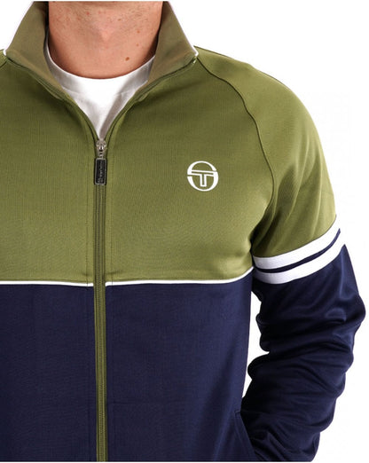 Sergio Tacchini Orion Trainingsjacke Olivgrün / Marineblau